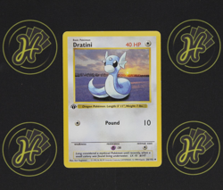 Dratini 26/102 Base Set 1999 Uncommon Non-Holo Pokemon Card 1st Edition P - Image 1