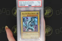 Blue-Eyes White Dragon SKE-001 Kaiba Evolution 2004 Yu-Gi-Oh! Card NM PSA 7 - Image 3