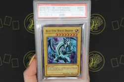 Blue-Eyes White Dragon SKE-001 Kaiba Evolution 2004 Yu-Gi-Oh! Card NM PSA 7 - Image 4