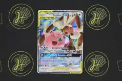 Mega Lopunny & Jigglypuff GX 165/236 Unified Minds 2019 Pokemon Card Rare MINT - Image 2