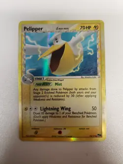 Pelipper Delta Species 14/17 Holo Rare Foil Pop 5 Series Ex Era Pokemon Card HP - Image 1