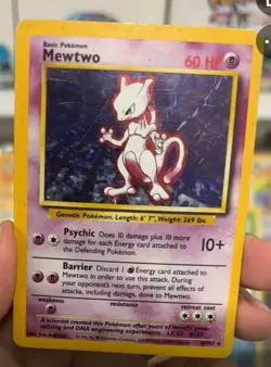 Mewtwo 10/102 - Holo - HP - Pokemon Base Set - Single Card - 1999 - Image 1
