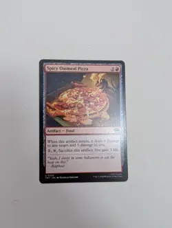 MTG - Spicy Oatmeal Pizza - Teenage Mutant Ninja Turtles NM/M Condition - Image 1