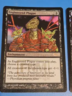 Magic the Gathering 1x Engineered Plague Foil FNM MTG Moderate Play - Image 1