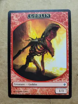Goblin Token - New Phyrexia - LP/NM - MTG Magic The Gathering Red Creature - Image 1