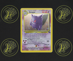 Gengar 5/62 Fossil WOTC Unlimited 1999 Pokemon Trading Card Holo Rare EX-LP - Image 1