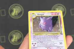 Gengar 5/62 Fossil WOTC Unlimited 1999 Pokemon Trading Card Holo Rare EX-LP - Image 3