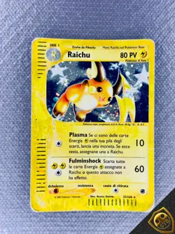 Raichu 25/165 Holo Expedition Foil Wizard Italiano Pokemon Card - Image 1