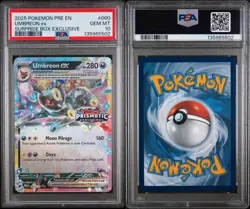 Umbreon ex #60 - Pokemon Prismatic Evolutions Stamped Surprise Box - PSA 10 GEM - Image 3