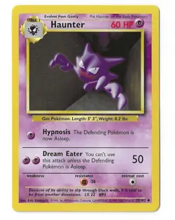 Haunter 29/102 - Base Set - 4th print - Pokemon TCG - WoTC - 1999-2000 - LP - Image 1