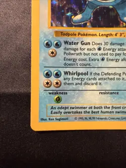 Pokemon Poliwrath 13/102 Base Set Shadowless Holo Rare 1999 WOTC LP - Image 5