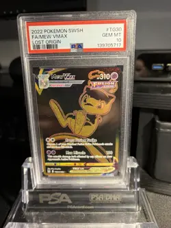 Pokemon TCG Mew VMAX Lost Origin PSA 10 - Image 1