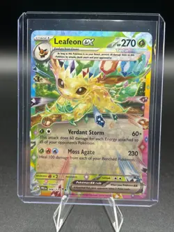 Pokemon TCG : Leafeon ex 006/131 Sv: Prismatic Evolutions Holo NM - Image 1