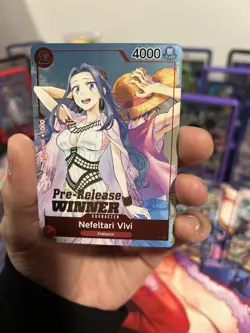 One Piece Nefeltari Vivi Winner Pre-Release ST01-009 Promo NM - Image 1