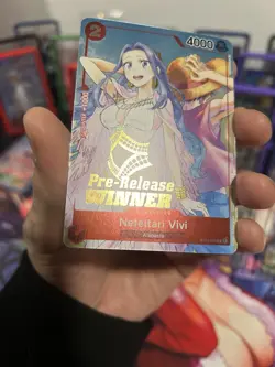 One Piece Nefeltari Vivi Winner Pre-Release ST01-009 Promo NM - Image 2