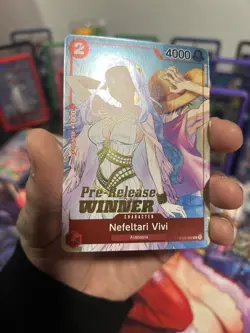 One Piece Nefeltari Vivi Winner Pre-Release ST01-009 Promo NM - Image 3