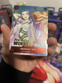 One Piece Nefeltari Vivi Winner Pre-Release ST01-009 Promo NM - Image 5