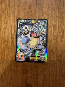 Pokemon TCG Blastoise EX XY122 Black Star Promo - NM standard size card - Image 1