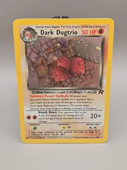 Dark Dugtrio Holo - Team Rocket Set - Vintage 2000 Pokemon Card - Image 1