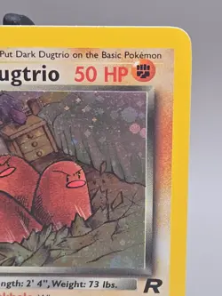 Dark Dugtrio Holo - Team Rocket Set - Vintage 2000 Pokemon Card - Image 3