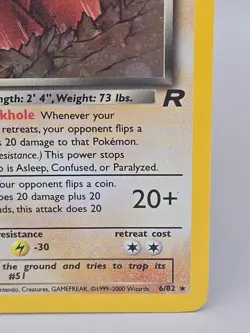Dark Dugtrio Holo - Team Rocket Set - Vintage 2000 Pokemon Card - Image 4