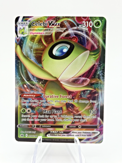 Pokemon TCG Sword Shield Chilling Reign Celebi VMAX 008/198 Ultra Rare Holo Card - Image 1