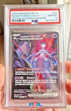 Pokemon Team Rocket's Mewtwo EX Destined Rivals Card 231/182 PSA 10 - Image 1