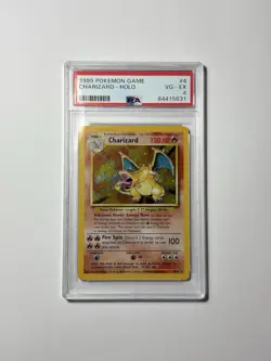 Pokemon TCG Base Set Charizard Holo Rare Card 4/102 PSA 4 - Image 1