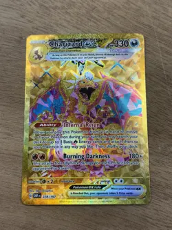 Pokemon TCG Charizard EX Obsidian Flames Holo Hyper Rare Card 228/197 LP-NM - Image 1