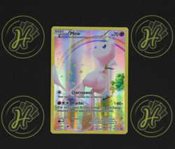 Mew XY110 Black Star Promo 2016 Pokemon Trading TCG Card Full Art Holo NM-EX - Image 1