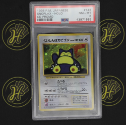 Snorlax CD Promo No. 143 1998 Japanese Pokemon Trading TCG Card Holo NM-MT PSA 8 - Image 1