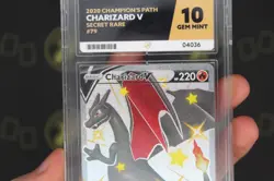 Charizard V 079/073 Champion’s Path Secret Rare Pokemon Card GEM MINT ACE 10 - Image 3