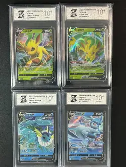 Pokemon 4pcs Japanese cards CBB2C CS4AC Leafeon Vaporeon Glaceon Grade10 - Image 1