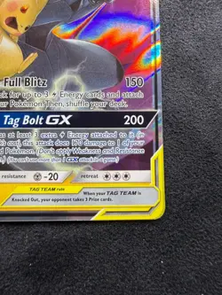 Pokemon Pikachu & Zekrom Tag Team GX Ultra Rare Card 33/181 NM/M - Image 5