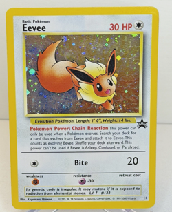 Eevee Vintage PROMO HOLO Pokemon Trading Card #11 - Image 1