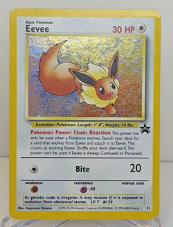 Eevee Vintage PROMO HOLO Pokemon Trading Card #11 - Image 2
