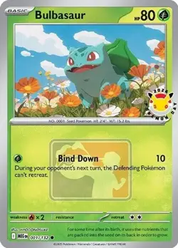 Bulbasaur (Pokemon Day 2026) 001/132 Miscellaneous Cards & Products Holo - Image 1
