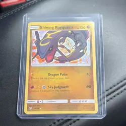 Pokemon Shining Rayquaza Shining Legends Holo Basic Card 56/73 120 HP 190 - Image 1