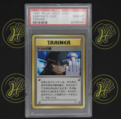 Sabrina’s Gaze Gym 2 1998 Japanese Banned Pokemon Trainer Card GEM MINT PSA 10 - Image 1