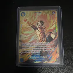 One Piece Card Game Portgas.D.Ace OP13-119 Secret Rare alt art Foil - Image 1