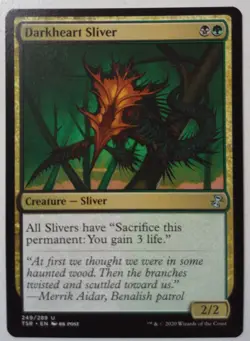 Darkheart Sliver *Uncommon* Magic MtG x1 Time Spiral Remastered - Image 1