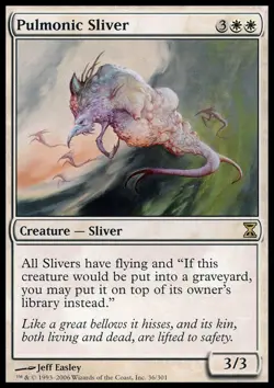 [1x] Pulmonic Sliver Played, English Time Spiral MTG Magic - Image 1