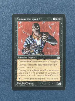 MTG Crovax the Cursed Stronghold 55/143 Regular Rare - Never Played NM+ - Image 1