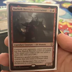 MTG Baeloth Barrityl, Entertainer *FOIL* Battle for Baldur's Gate 655 NM - Image 1