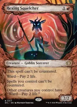 Magic: The Gathering Hexing Squelcher Foil ECL Rare Creature Red - Image 1