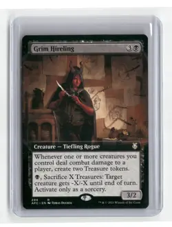 Grim Hireling (Extended Art) Commander: Adventures in the Forgotten Realms Regal - Image 1