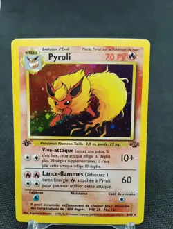 Pyroli 3/64 Holo Jungle edition 1 Carte Pokemon Fr - Image 1