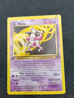 Carte Pokemon M. MIME 22/64 EDITION 1 ED1 Jungle VF FR - Image 3