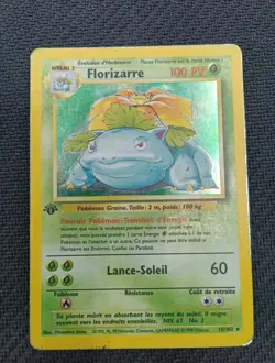 Florizarre 15/102 Set de Base Ed1 Carte Pokemon Fr - Image 3