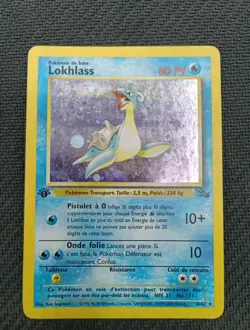 Lokhlass 10/62 Fossile Ed1 Holo Carte Pokemon Fr - Image 3